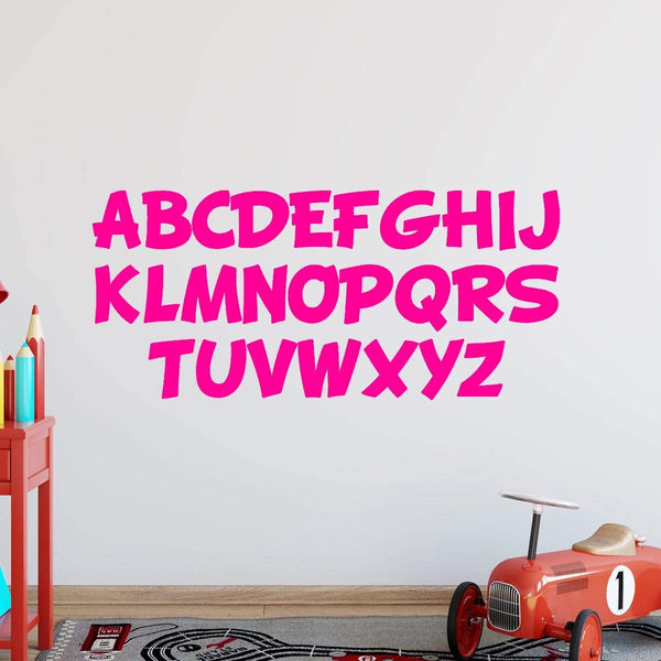 Alphabet Wall Decals for Kids Classroom Educational Vinyl Stickers VWAQ