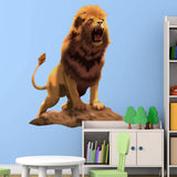 VWAQ Lion Roaring Wall Decal Sticker - Peel and Stick Murals Vinyl Decoration - HOL49 