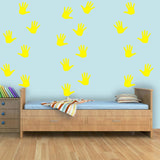 Handprint Wall Stickers - Peel and Stick Floor or Wall Decals VWAQ - 20 PCS