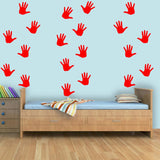 Handprint Wall Stickers - Peel and Stick Floor or Wall Decals VWAQ - 20 PCS