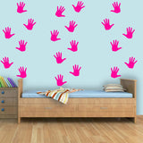 Handprint Wall Stickers - Peel and Stick Floor or Wall Decals VWAQ - 20 PCS