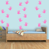 Handprint Wall Stickers - Peel and Stick Floor or Wall Decals VWAQ - 20 PCS