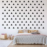 Triangle Stickers for Wall Kids Peel and Stick Shapes Vinyl Wall Decals VWAQ - 100 Pcs