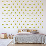 Triangle Stickers for Wall Kids Peel and Stick Shapes Vinyl Wall Decals VWAQ - 100 Pcs