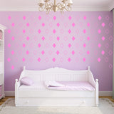 Diamond Shape Wall Decals Peel and Stick Patterns Stickers Decor VWAQ - V1 100 Pcs