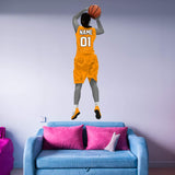 Custom Girl Basketball Player Wall Decal - Personalized Name Sports Wall Sticker Peel and Stick VWAQ - HOL50