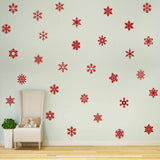 Snowflakes Wall Decals for Girls Bedroom Peel and Stick Stickers Winter Theme Decor VWAQ - 30PCS