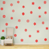 Snowflakes Wall Decals for Girls Bedroom Peel and Stick Stickers Winter Theme Decor VWAQ - 30PCS
