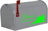 Custom Mailbox Address Decal - Family Name Sticker Personalized Decor VWAQ - CMB29