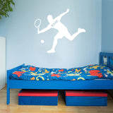 Tennis Player Wall Decal Personalized - Custom Name Sports Wall Sticker for Boys Room VWAQ - CS24