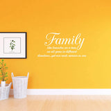 Family Like Branches on a Tree Vinyl Wall Decals Quotes Home Sayings Decor VWAQ