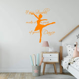 If You Stumble Make it a Part of Your Dance Wall Decal Girls Room Dance Studio Quotes Vinyl Sayings Ballerina Decor VWAQ