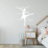 If You Stumble Make it a Part of Your Dance Wall Decal Girls Room Dance Studio Quotes Vinyl Sayings Ballerina Decor VWAQ