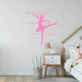 If You Stumble Make it a Part of Your Dance Wall Decal Girls Room Dance Studio Quotes Vinyl Sayings Ballerina Decor VWAQ