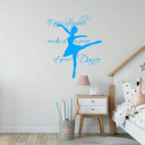 If You Stumble Make it a Part of Your Dance Wall Decal Girls Room Dance Studio Quotes Vinyl Sayings Ballerina Decor VWAQ