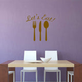 Let's Eat Dining Room Wall Decals Kitchen Sayings Vinyl Letters Quotes VWAQ
