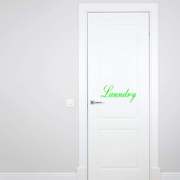 Laundry Door Decal Vinyl Sticker Laundry Room Decor Home Decorations VWAQ