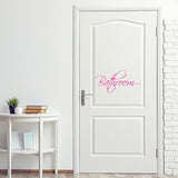 Bathroom Door Decal Vinyl Sticker Restroom Decor Home Decorations VWAQ