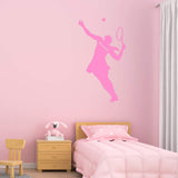 Custom Tennis Wall Decal Girls Room Personalized Name Sports Wall Sticker VWAQ - CS33