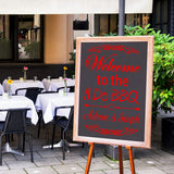 Custom Welcome to The I Do BBQ Decal Personalized Bride Groom Chalkboard Decals VWAQ - CS31