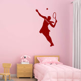 Custom Tennis Wall Decal Girls Room Personalized Name Sports Wall Sticker VWAQ - CS33