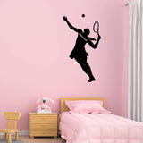 Custom Tennis Wall Decal Girls Room Personalized Name Sports Wall Sticker VWAQ - CS33