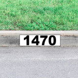 VWAQ Personalized Home Address Curb Sign Decal Custom Plain Number Sticker Outdoor Decor - PCCD8 