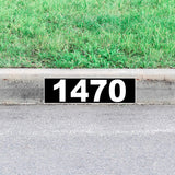 Personalized Home Address Curb Sign Decal Custom Plain Number Sticker Outdoor Decor VWAQ - PCCD8