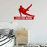 Gymnastics Wall Decal with Personalized Name VWAQ - CS44