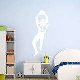 Football Player Wall Decal with Personalized Name VWAQ - CS48