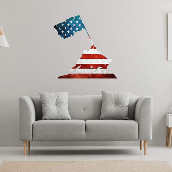 Iwo Jima Patriotic Wall Art Decal VWAQ - NA22