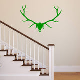 Elk Head Skull Wall Decal Wildlife Decor VWAQ - V1