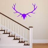 Elk Head Skull Wall Decal Wildlife Decor VWAQ - V1