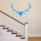 Elk Head Skull Wall Decal Wildlife Decor VWAQ - V1