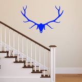 Elk Head Skull Wall Decal Wildlife Decor VWAQ - V1