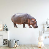 Hippo Wall Decal Peel and Stick Nursery Animal Sticker VWAQ - PAS40
