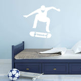 Custom Skateboarder Wall Decal Personalized With Name of Choice VWAQ - CS50