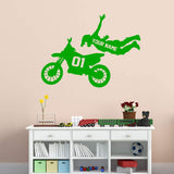 jumping dirt bike decal