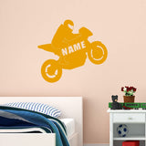 Custom Name Wall Decal Motorcycle Wall Art Street Bike Sticker VWAQ - CS59