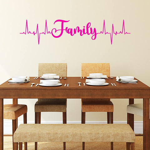 "Love Of A Family Is Life's Greatest Blessing" Vinyl Wall Decal Sticker - Home Decor