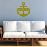 Custom Family Name Anchor Decal VWAQ - CS66