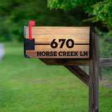 custom magnetic mailbox cover wood grain look