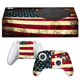 Vintage American Flag Design Skins to fit Xbox Series S Console and Controllers