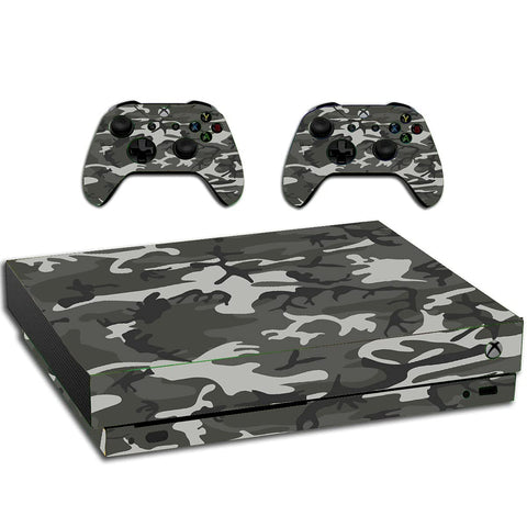VWAQ Camouflage Skin For Xbox One X Arctic Camo Vinyl Decal Wrap - XXGC14 [video game]