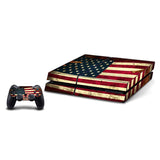VWAQ American Flag Skin For Playstation 4 Console And Controller Decals