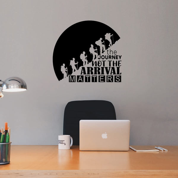 The Journey Not The Arrival Matters Motivational Wall Decals VWAQ