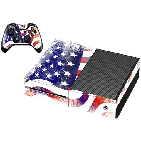 VWAQ American Flag Skins To Fit Xbox One Console And Controller Flag Decal For Xbox One - XGC11 [video game]