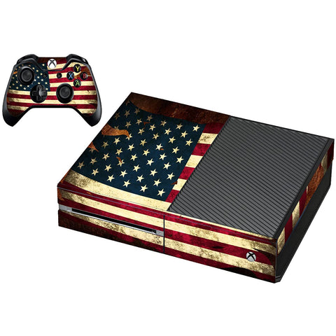 VWAQ Flag Skins To Fit Xbox One Console And Controller American Flag Wrap For Xbox One - XGC12 [video game]