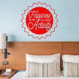 Happiness is a State of Activity Motivational Wall Decal VWAQ