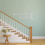 All You Need is Cats Love Wall Decal VWAQ